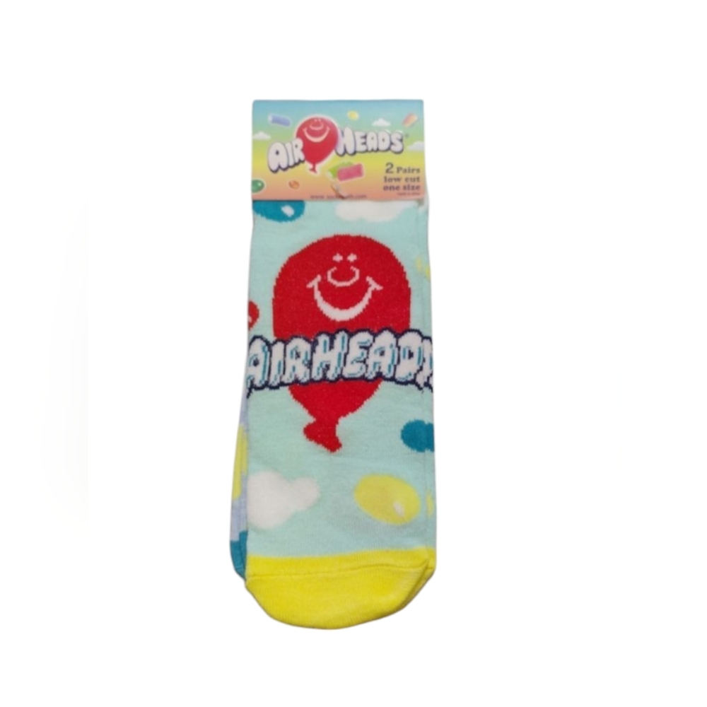 Air Heads 2 pairs low cut novelty socks